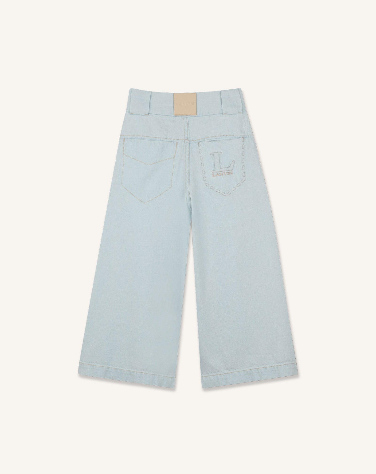 WIDE-LEG DENIM PANTS