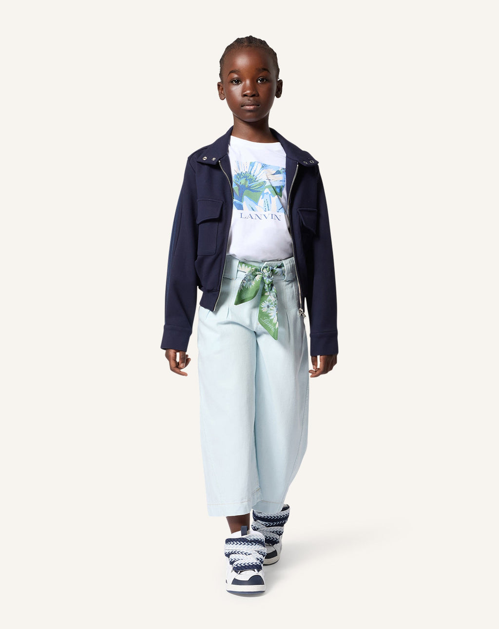 WIDE-LEG DENIM PANTS