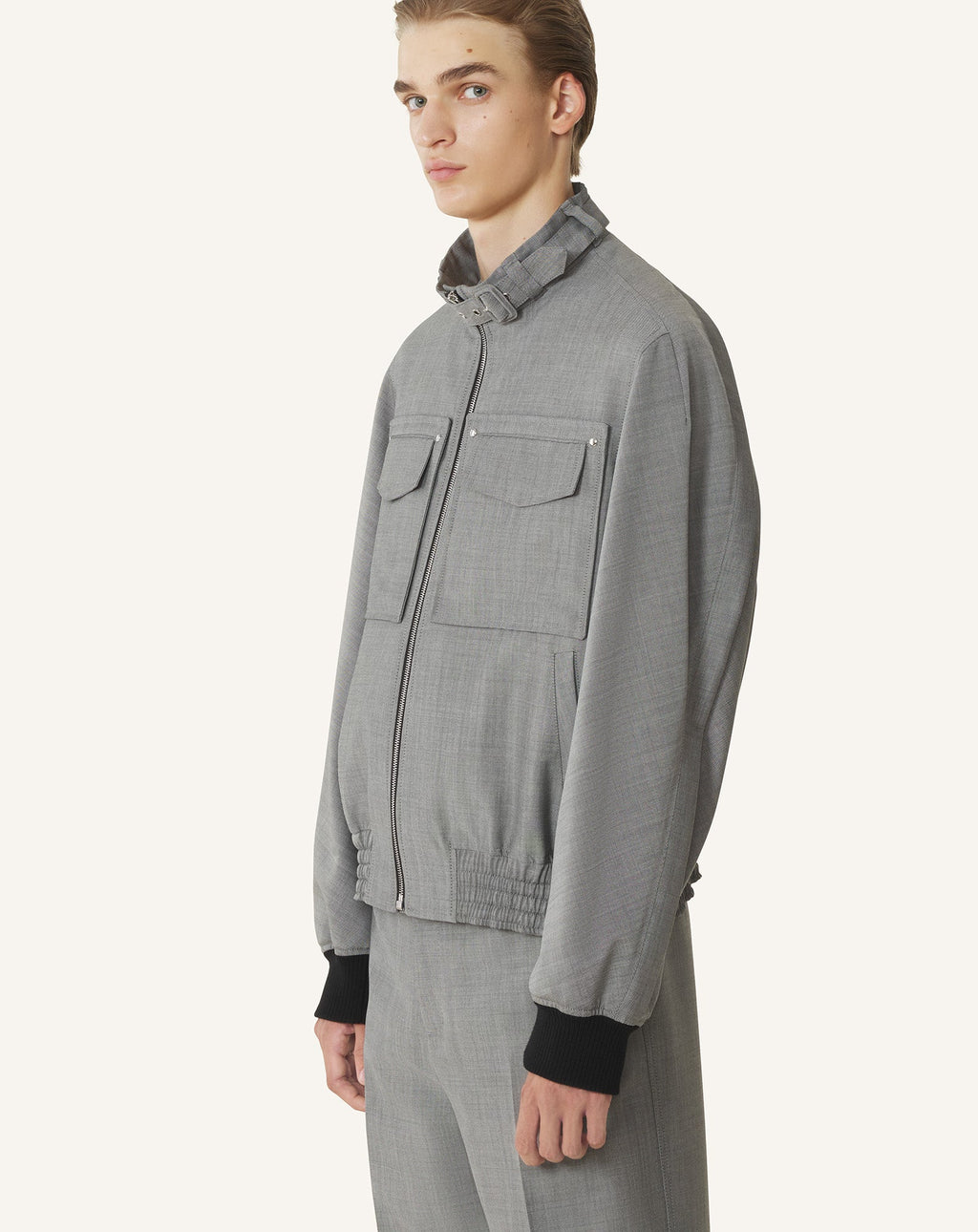 MOHAIR WOOL JACKET