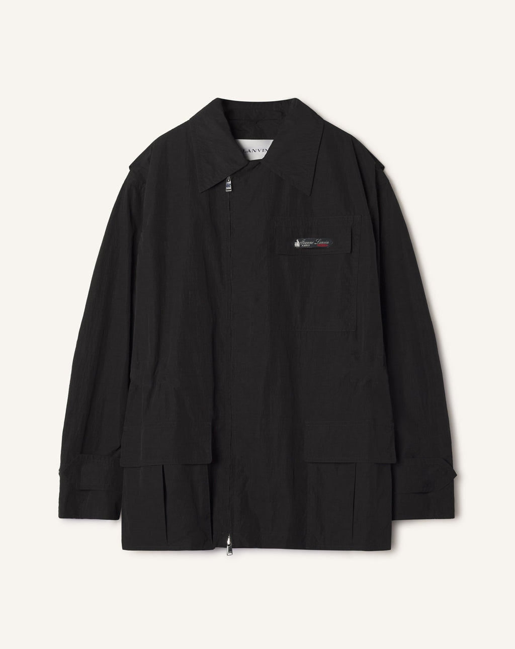 SHORT PARKA IN TECHNICAL COTTON