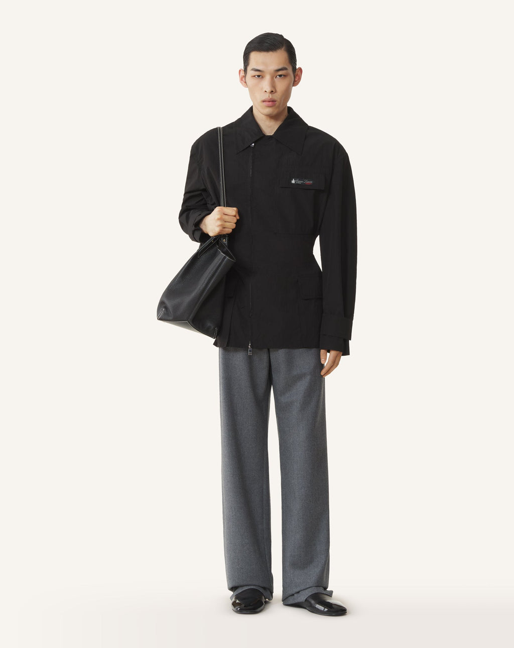 SHORT PARKA IN TECHNICAL COTTON