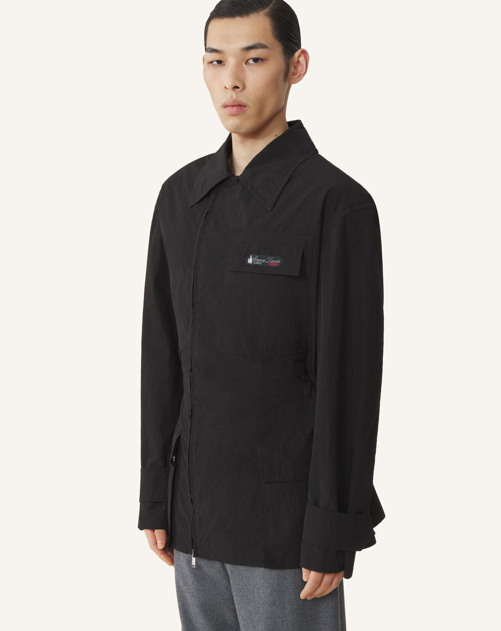 SHORT PARKA IN TECHNICAL COTTON