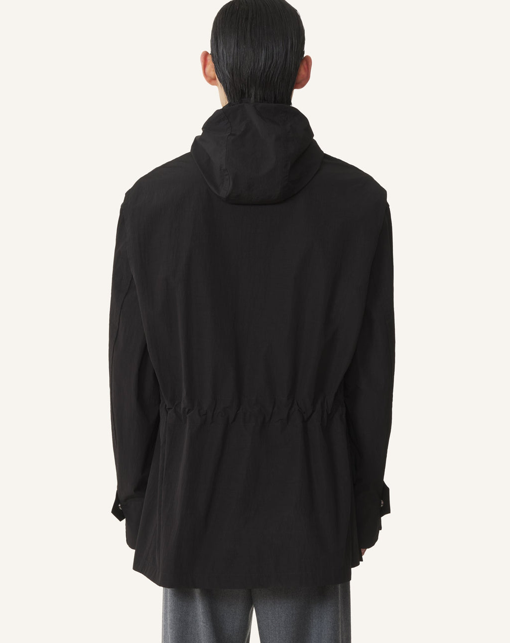SHORT PARKA IN TECHNICAL COTTON