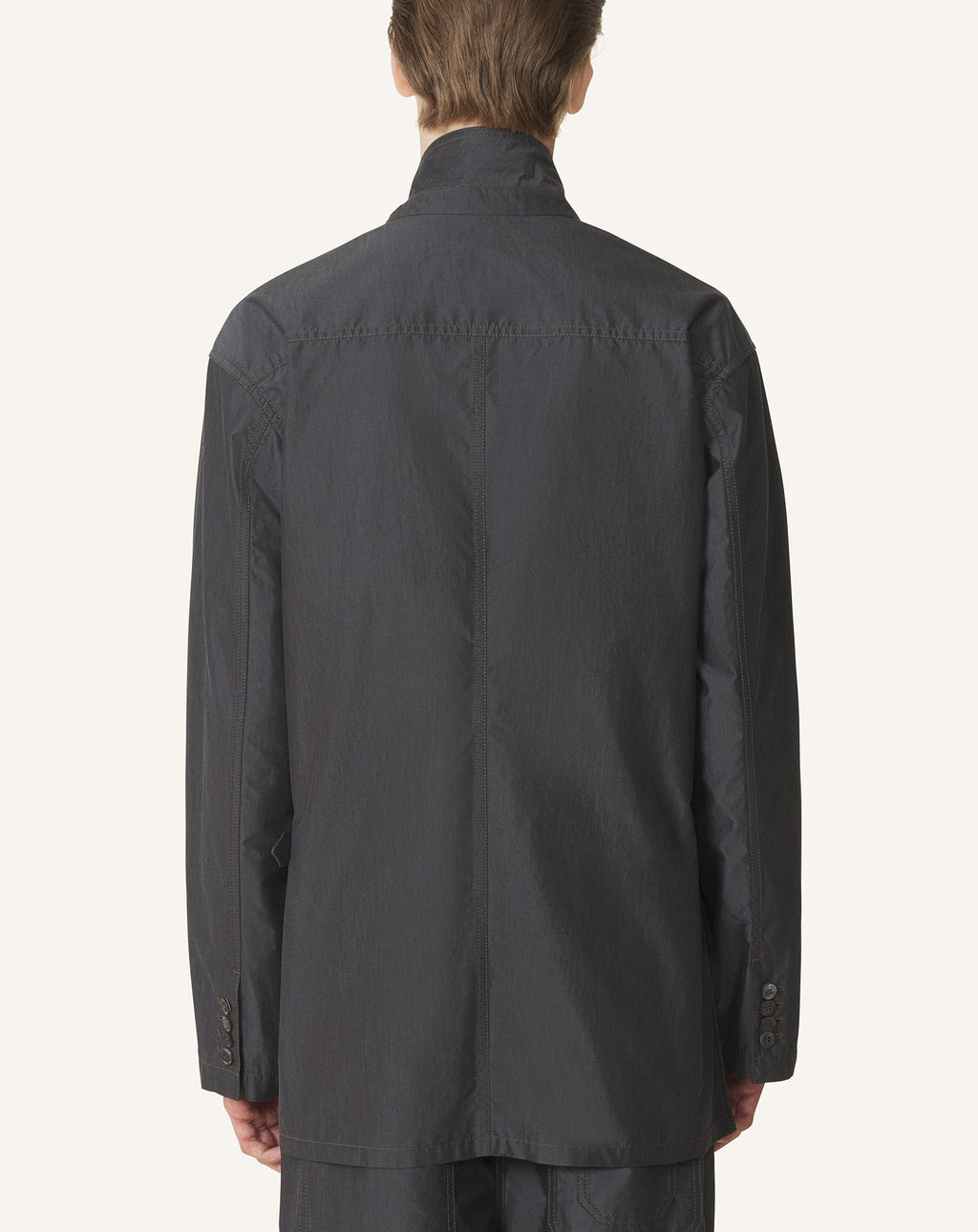 LOOSE-FIT CHAMBRAY JACKET