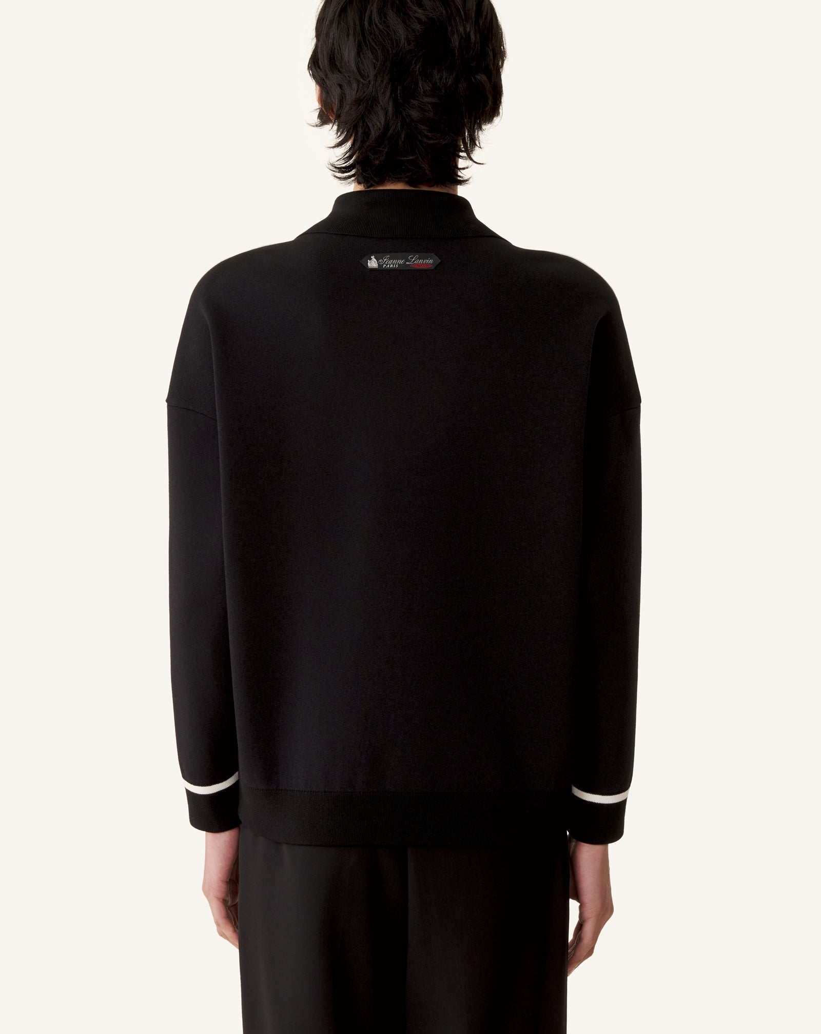 ZIP JACKET IN SILK AND COTTON JACQUARD
