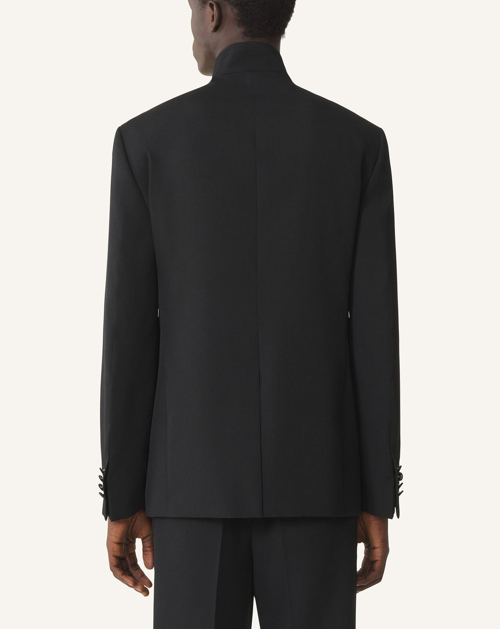 WOOL JACKET WITH STAND-UP COLLAR