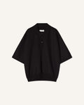 LOOSE-FIT DOUBLE-FACE JERSEY POLO SHIRT