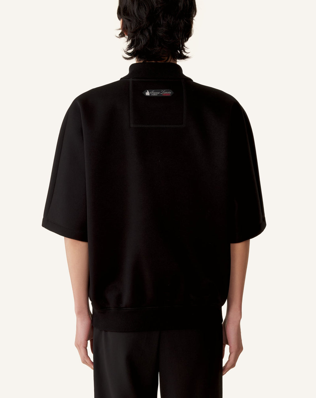 LOOSE-FIT DOUBLE-FACE JERSEY POLO SHIRT