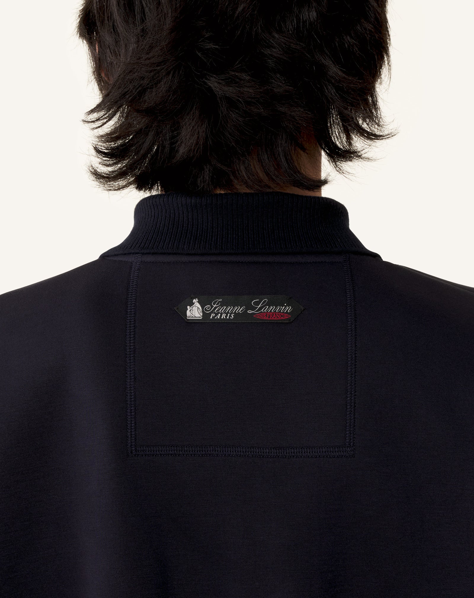 LOOSE-FIT DOUBLE-FACE JERSEY POLO SHIRT