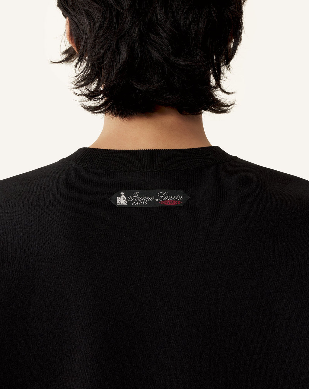 LOOSE-FIT T-SHIRT IN SILK AND COTTON JACQUARD