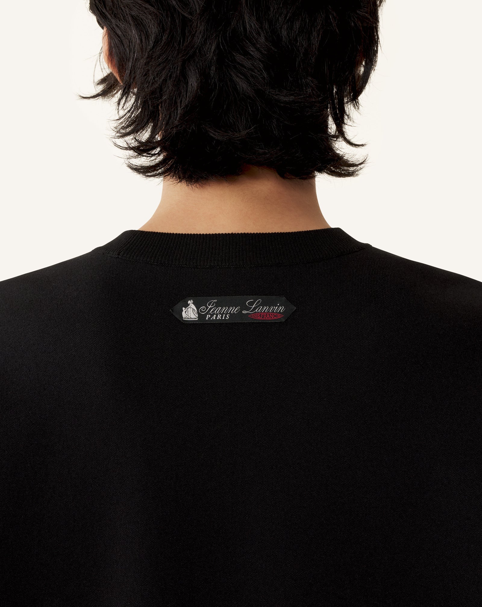 LOOSE-FIT T-SHIRT IN SILK AND COTTON JACQUARD