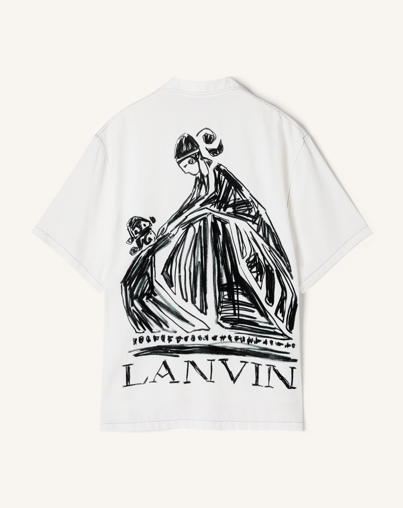 SHIRT WITH MOTHER AND CHILD PRINT ON THE BACK