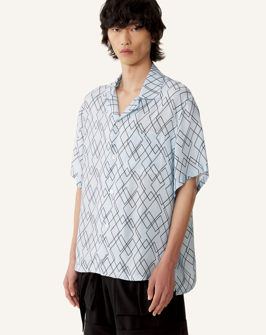 PRINTED FLOWY SHIRT