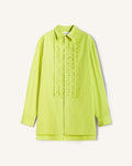 COTTON POPLIN BIB FRONT SHIRT