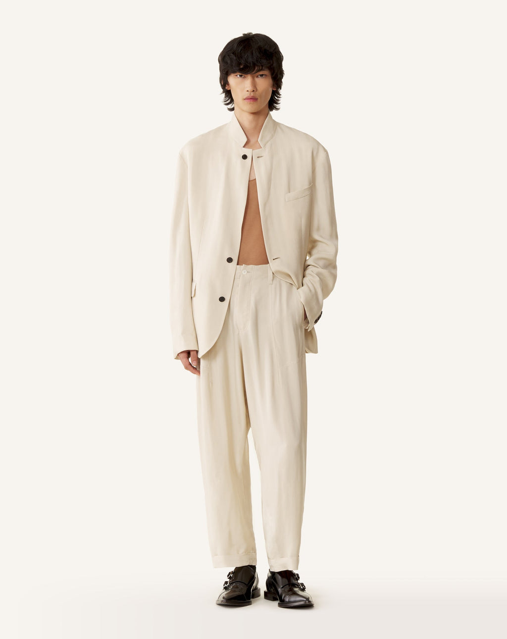 LOOSE-FIT PANTS IN VISCOSE