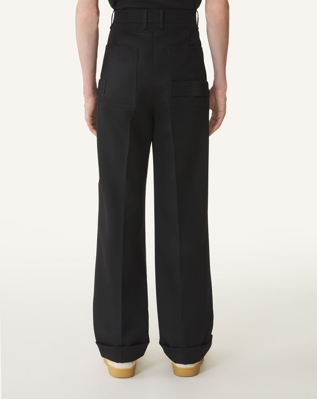 LIGHT WOOL CHINO PANTS