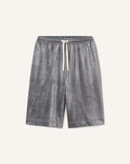 VELVET BERMUDA SHORTS