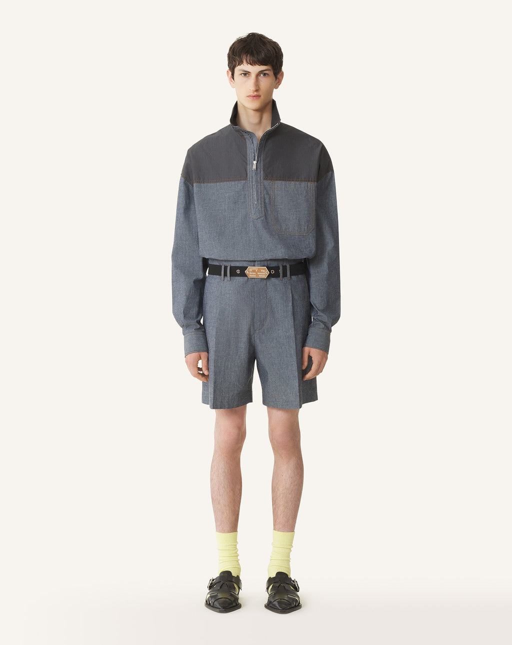 CHAMBRAY SHORTS