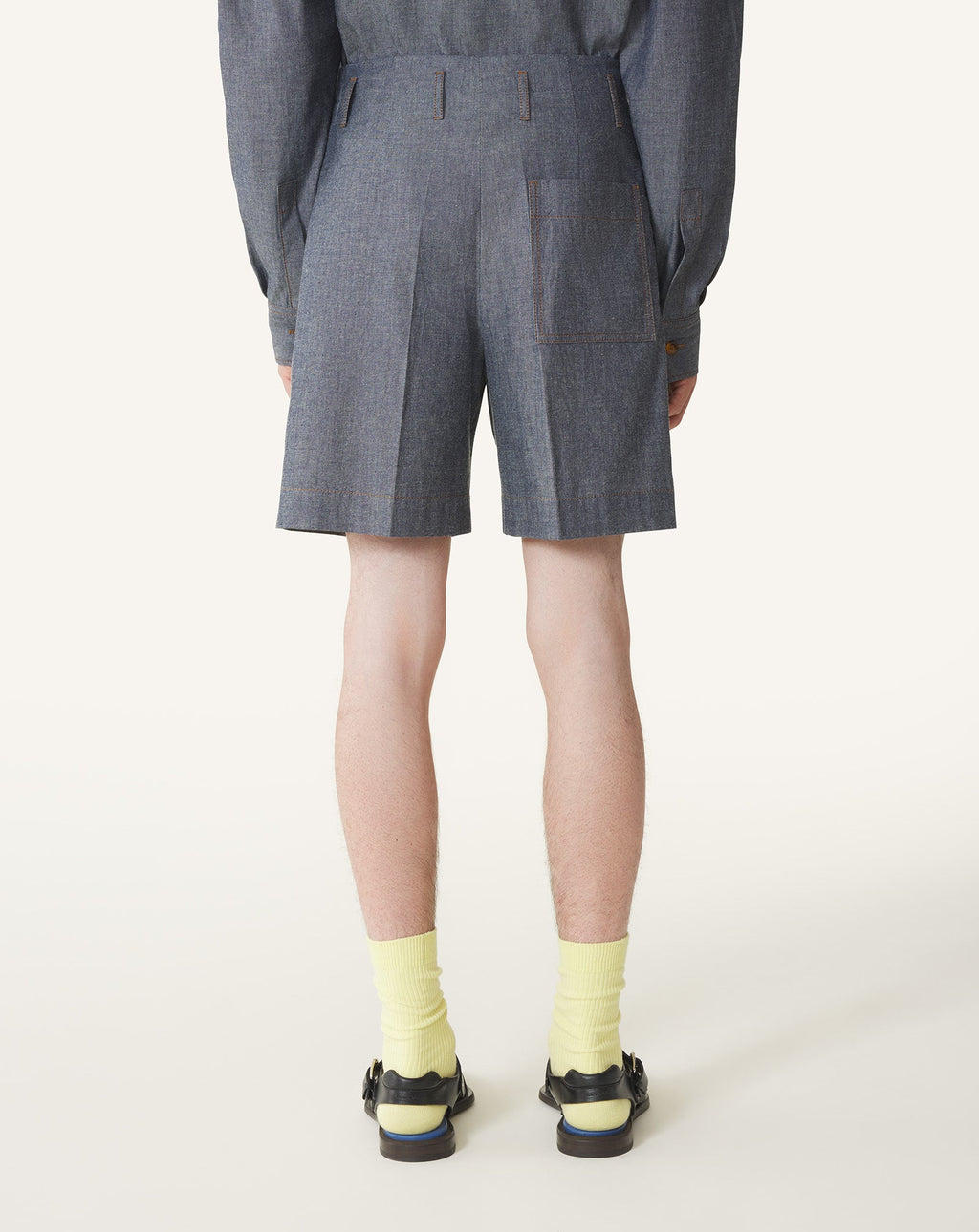 CHAMBRAY SHORTS