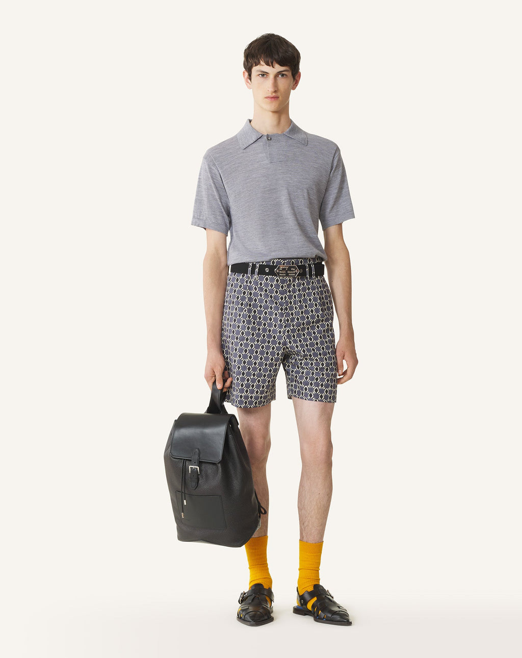 PRINTED COTTON SHORTS