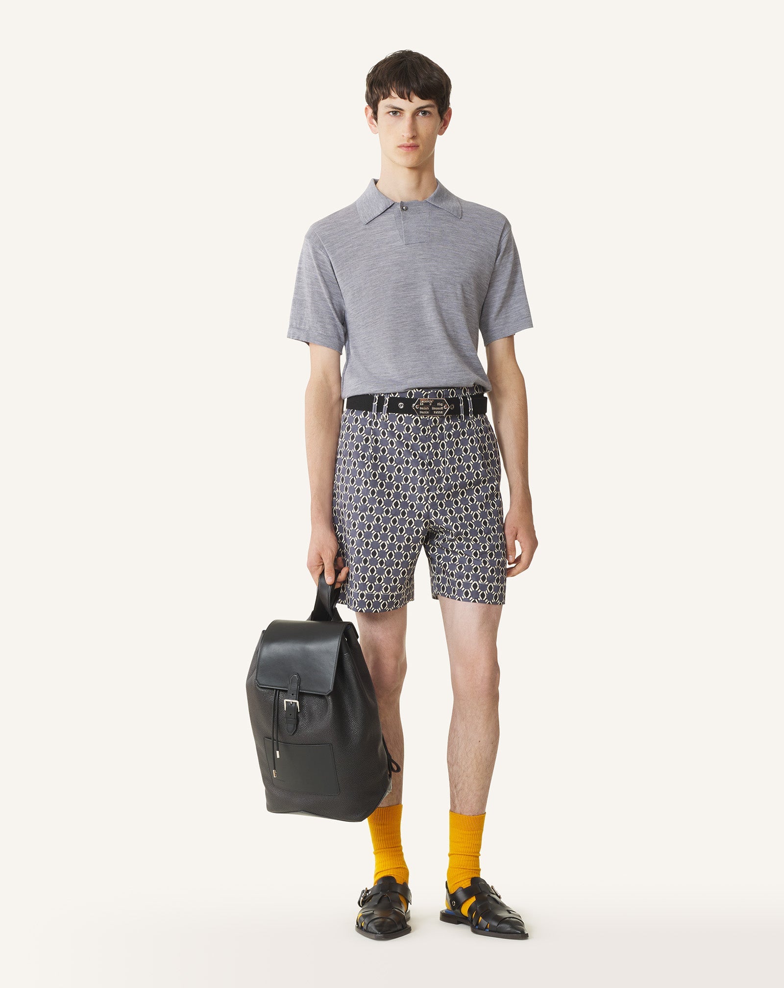PRINTED COTTON SHORTS