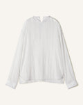 PLEATED SILK TOP