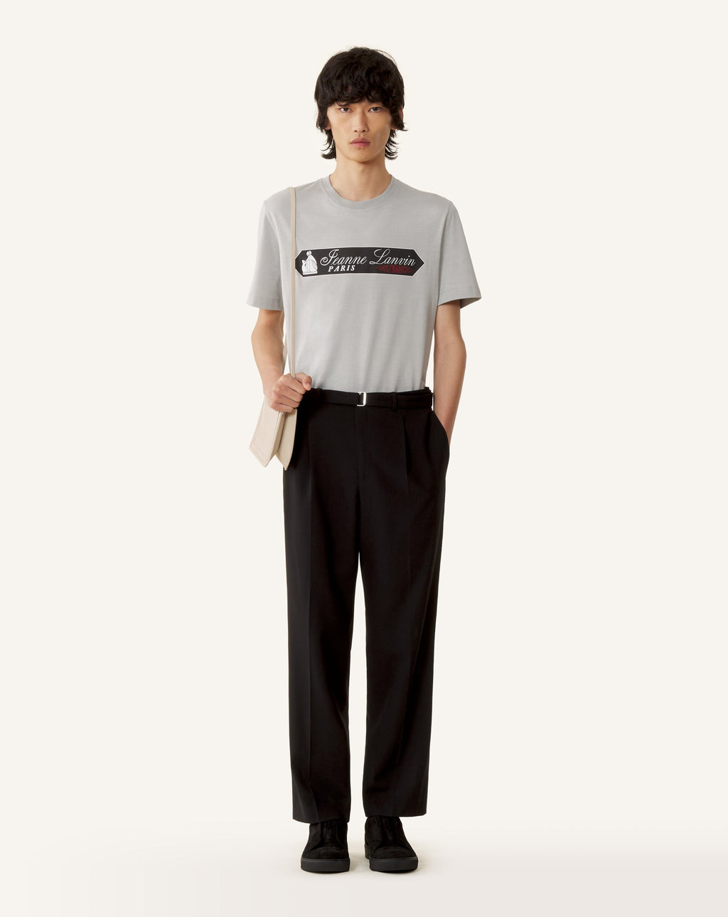 PRINTED LANVIN SIGNATURE LABEL T-SHIRT