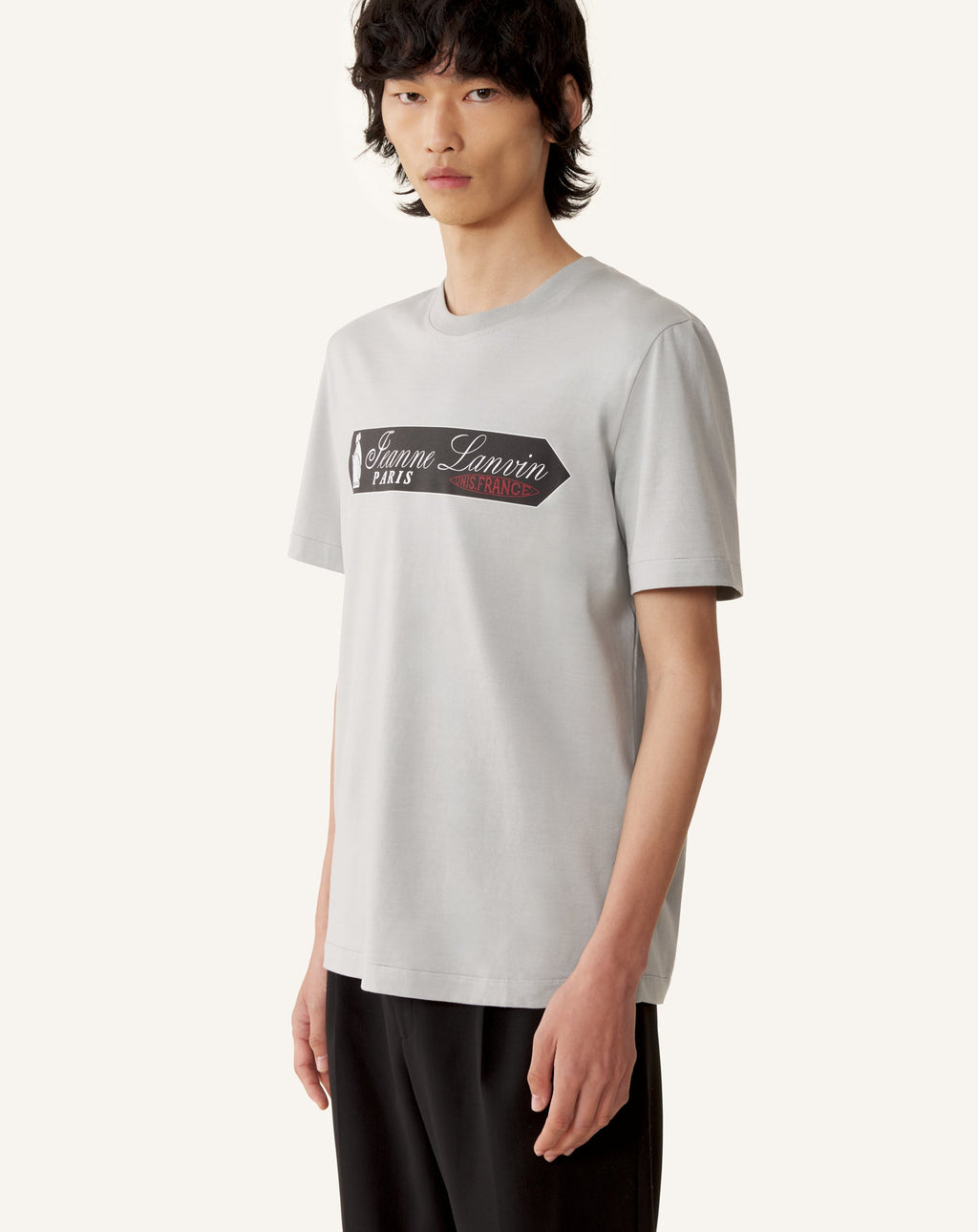 PRINTED LANVIN SIGNATURE LABEL T-SHIRT