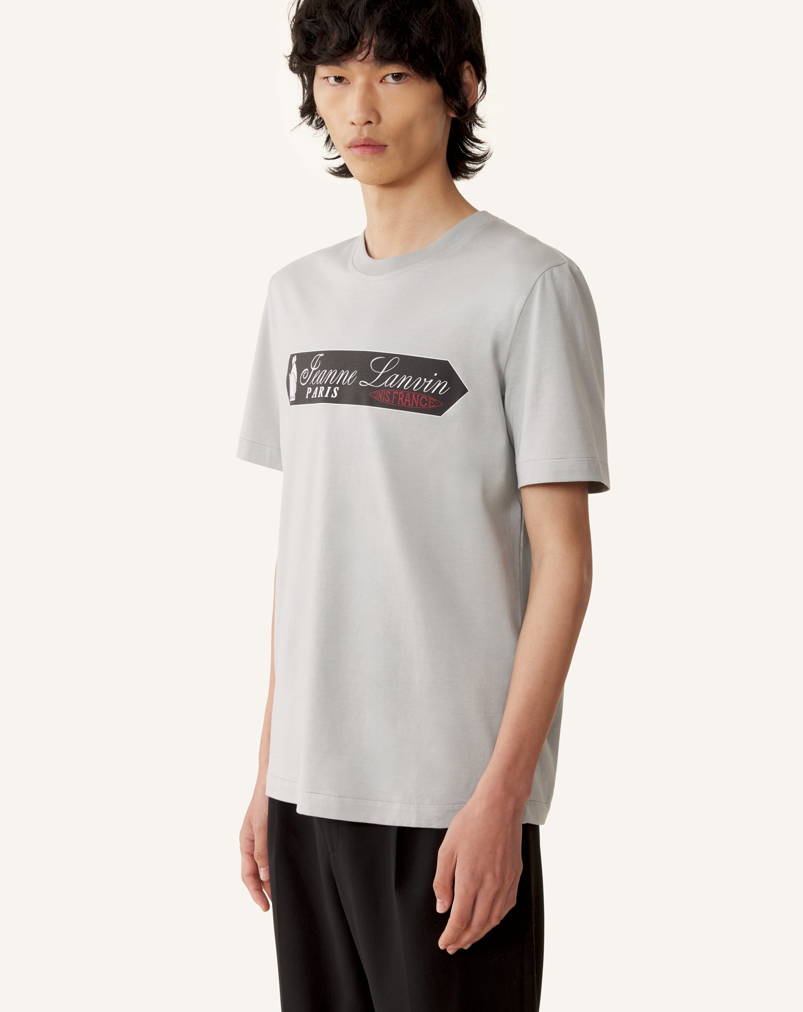 PRINTED LANVIN SIGNATURE LABEL T-SHIRT