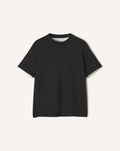 COTTON T-SHIRT WITH SILK DETAIL