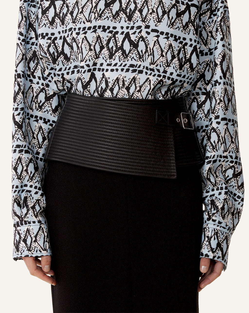 WIDE LEATHER BELT