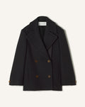 SHORT PEACOAT IN WOOL