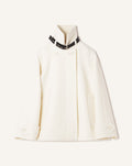 SHORT WOOL COAT WITH STAND-UP COLLAR