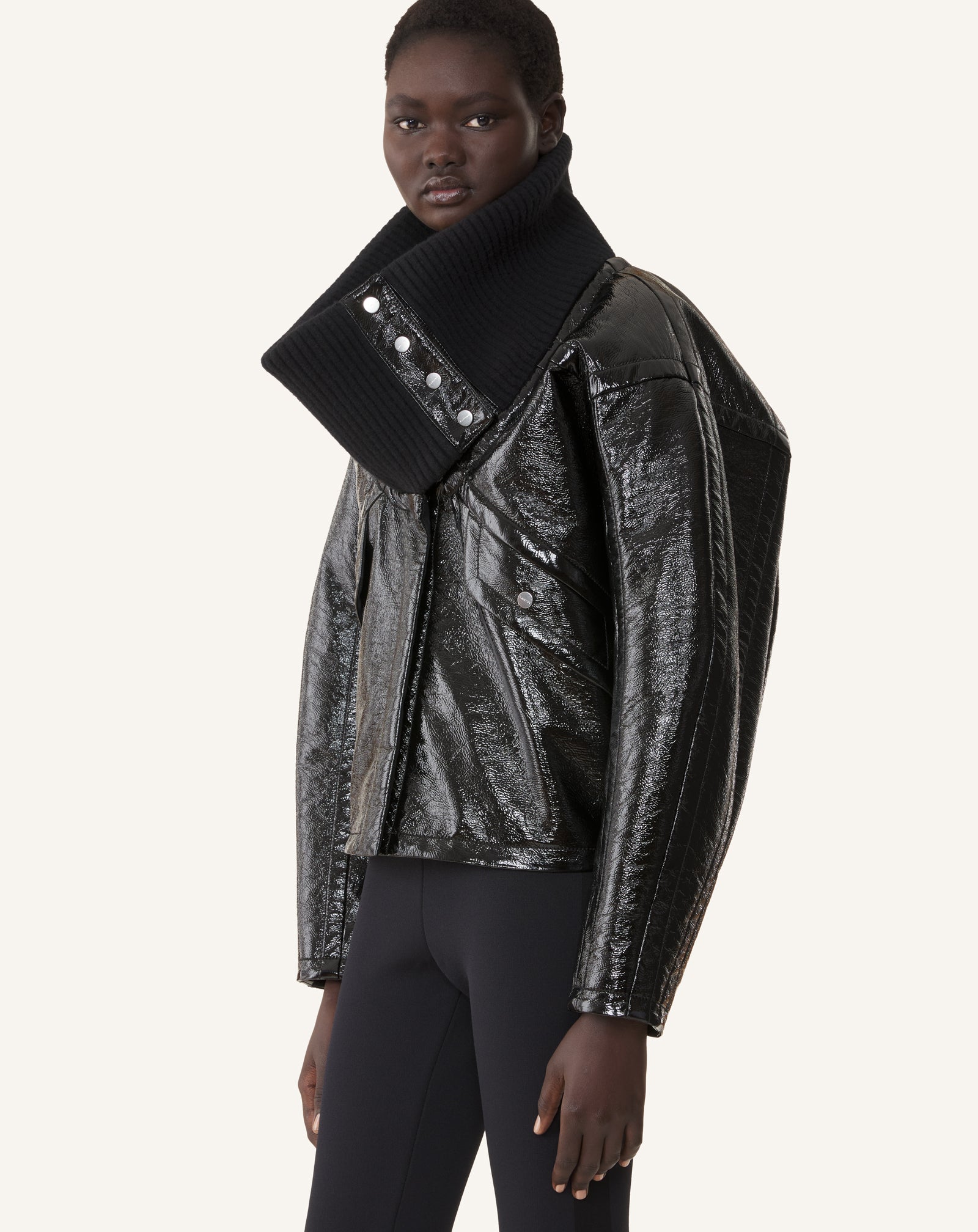 SHORT VINYL COAT