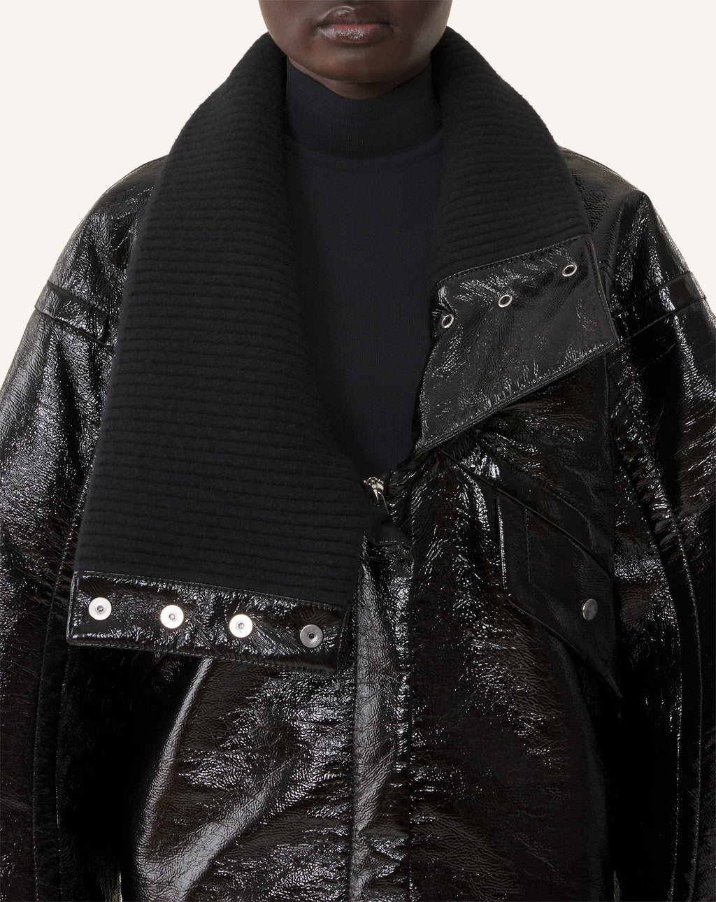 SHORT VINYL COAT
