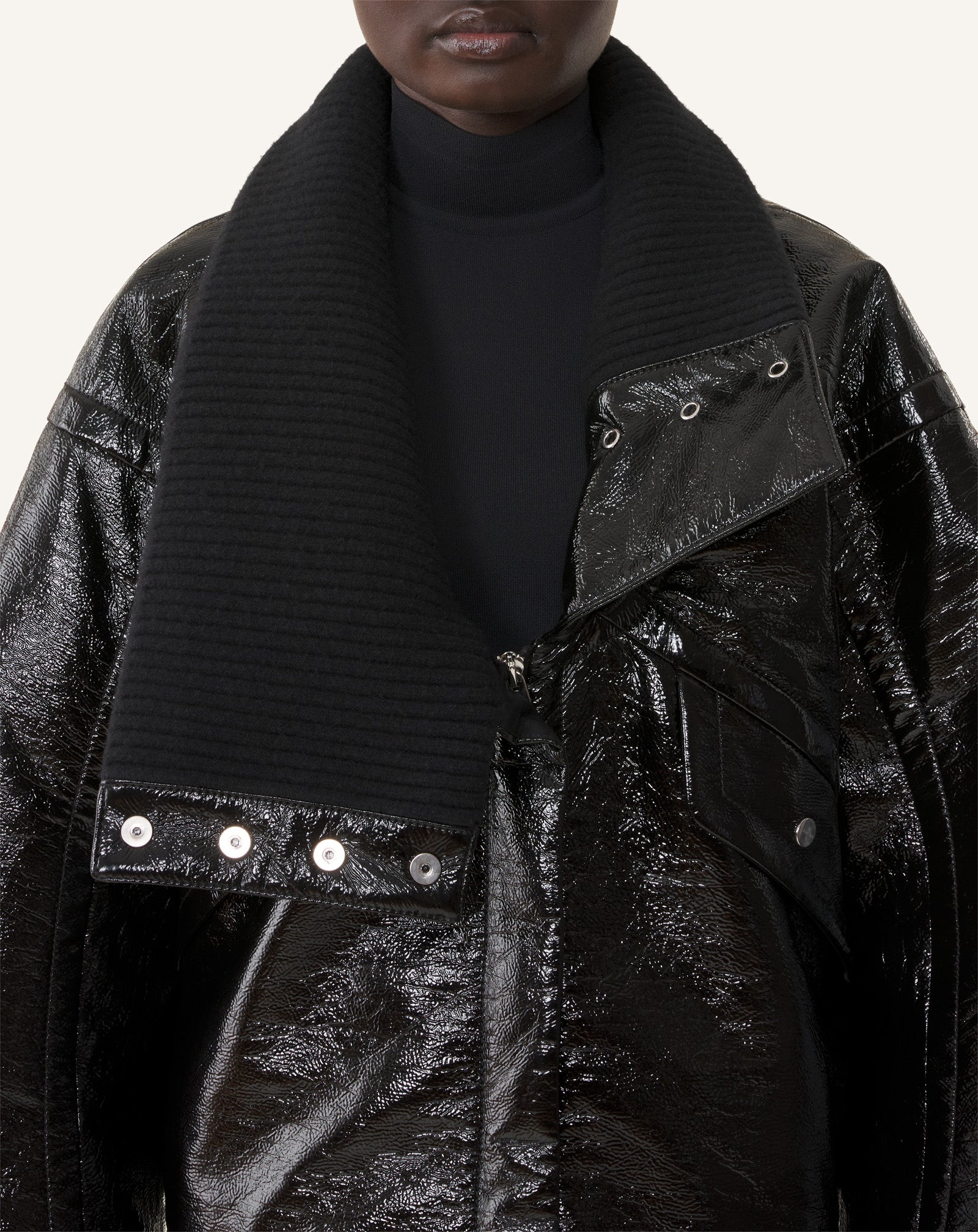 SHORT VINYL COAT