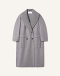 DOUBLE-FACED COAT IN WOOL AND CASHMERE