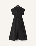 FLARED DRESS IN COTTON POPLIN