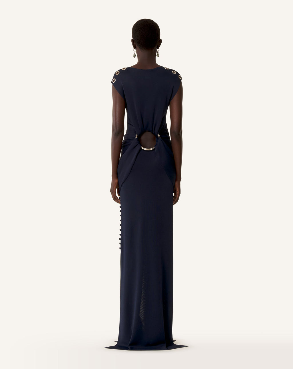 VISCOSE FITTED CHOKER DRESS