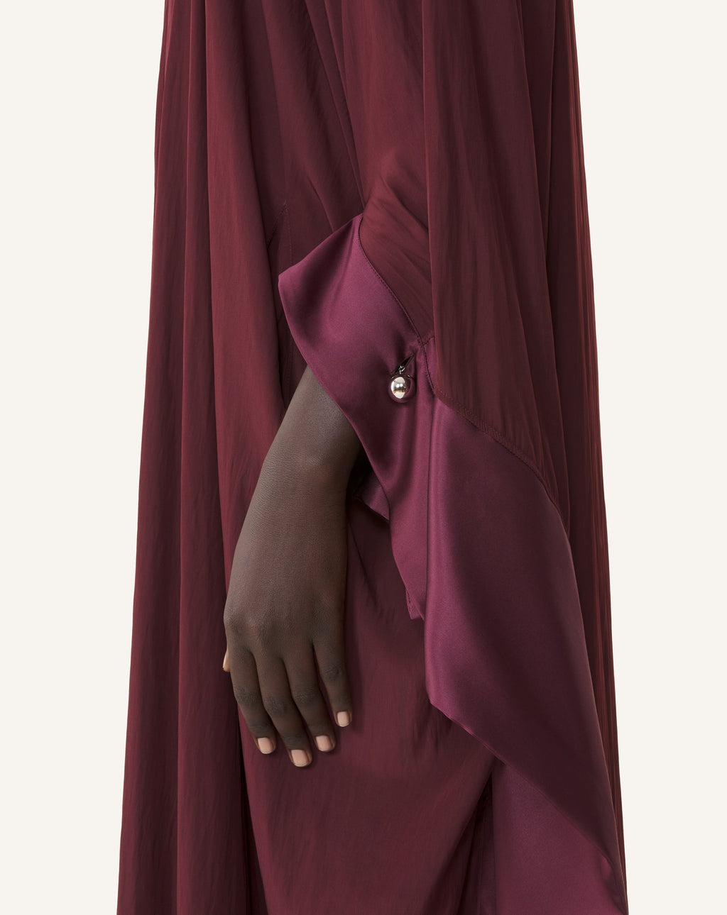 FULL-LENGTH CHARMEUSE DRESS