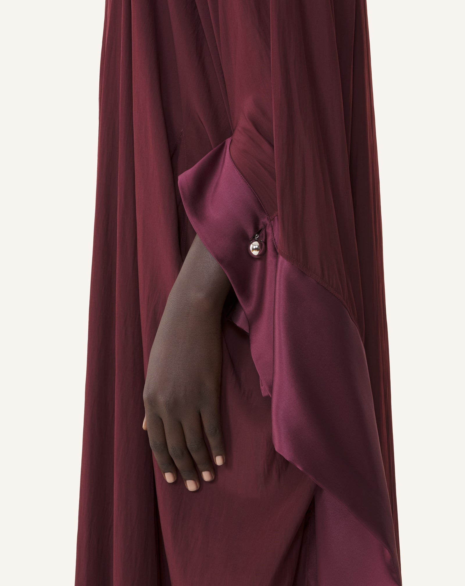 FULL-LENGTH CHARMEUSE DRESS