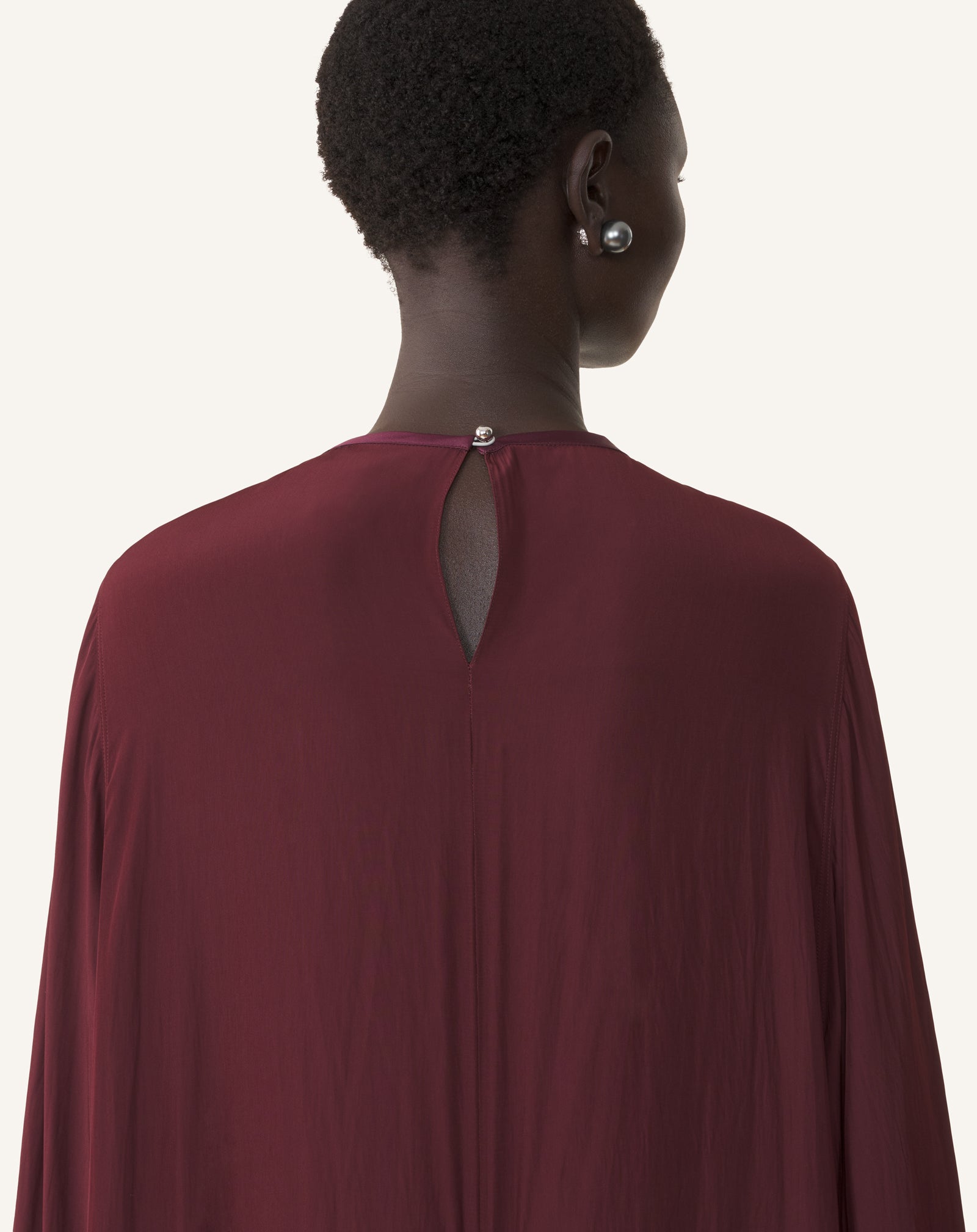 FULL-LENGTH CHARMEUSE DRESS