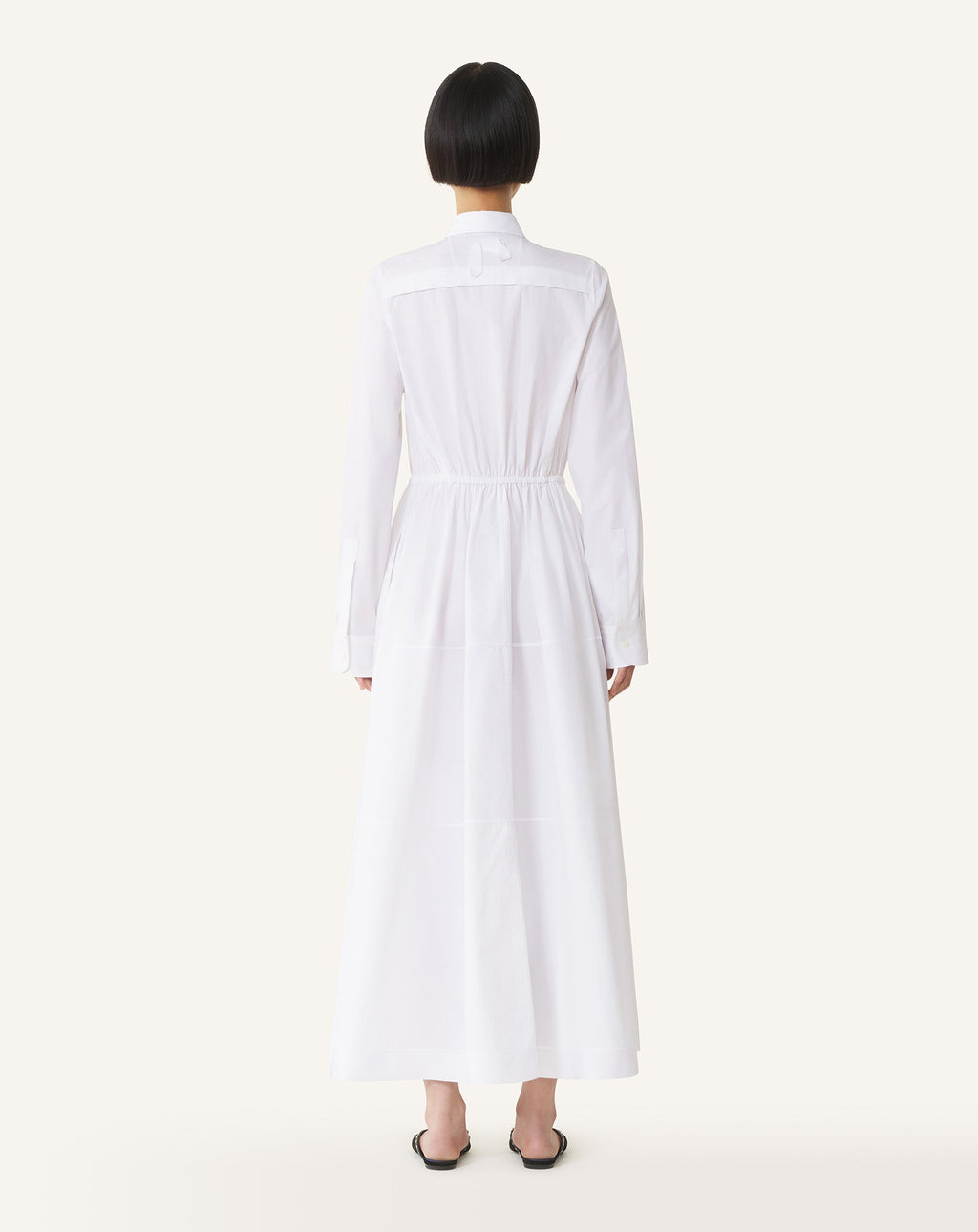 COTTON POPLIN SHIRT DRESS