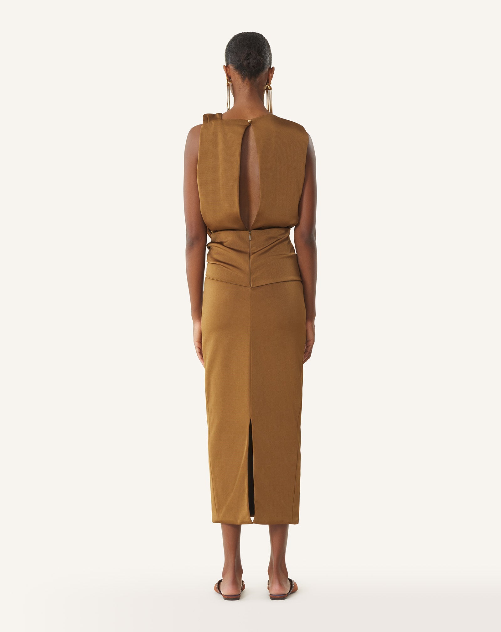 MIDI DRESS IN VISCOSE