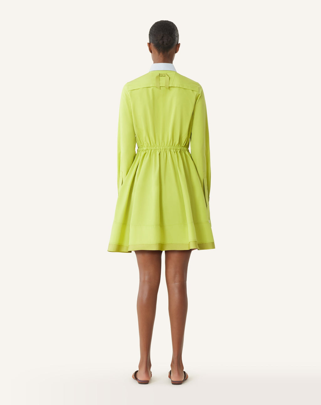 SHORT SHIRT DRESS IN COTTON POPLIN