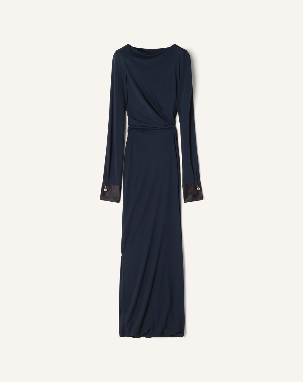 DRAPED DRESS IN CREPE JERSEY