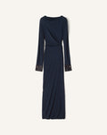 DRAPED DRESS IN CREPE JERSEY