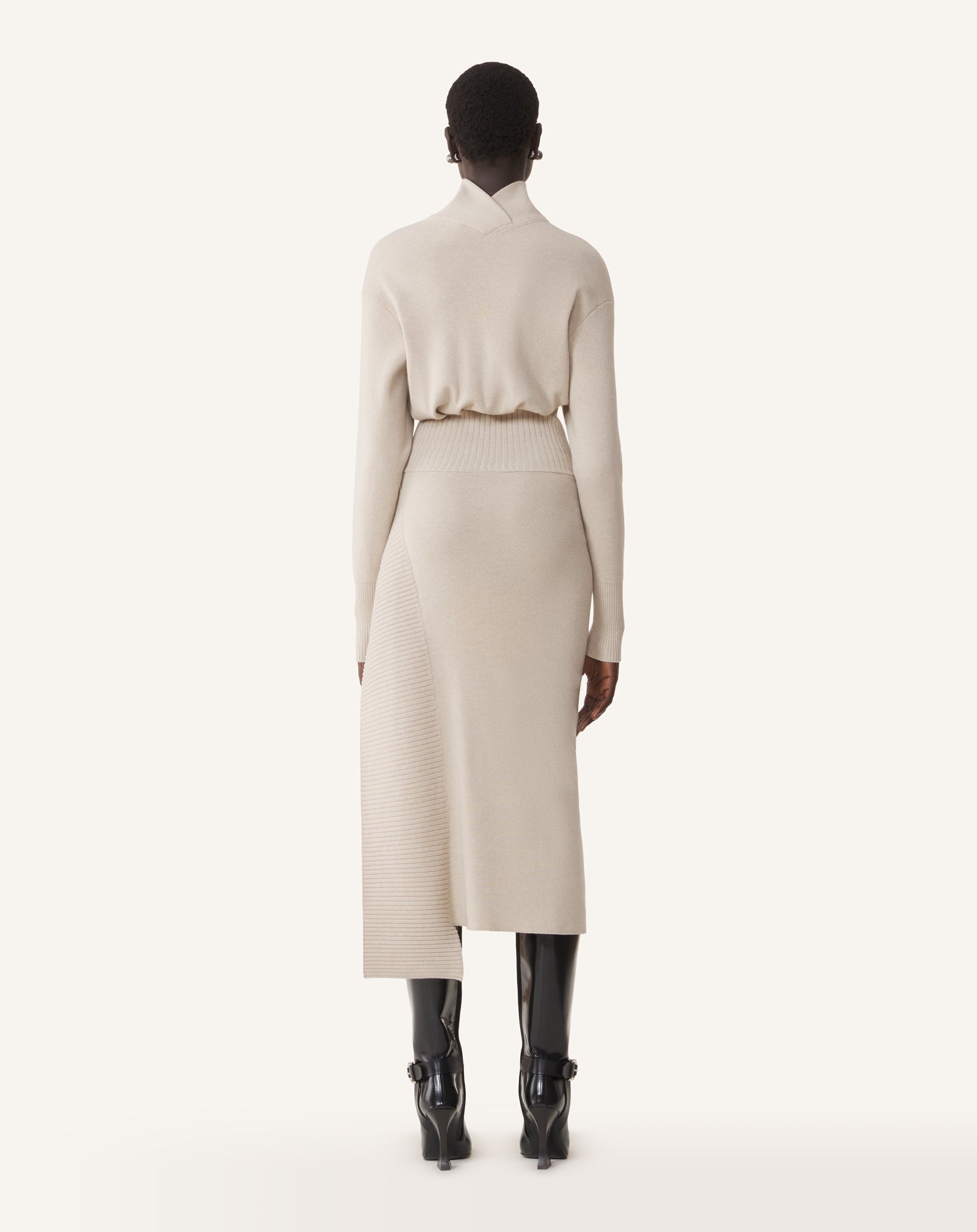 WOOL AND CASHMERE MIDI DRESS
