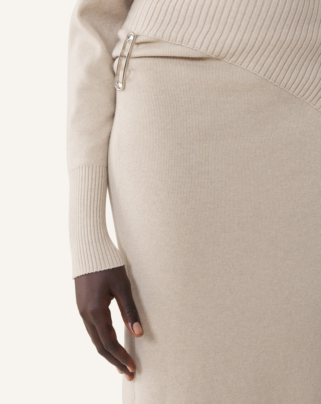 WOOL AND CASHMERE MIDI DRESS