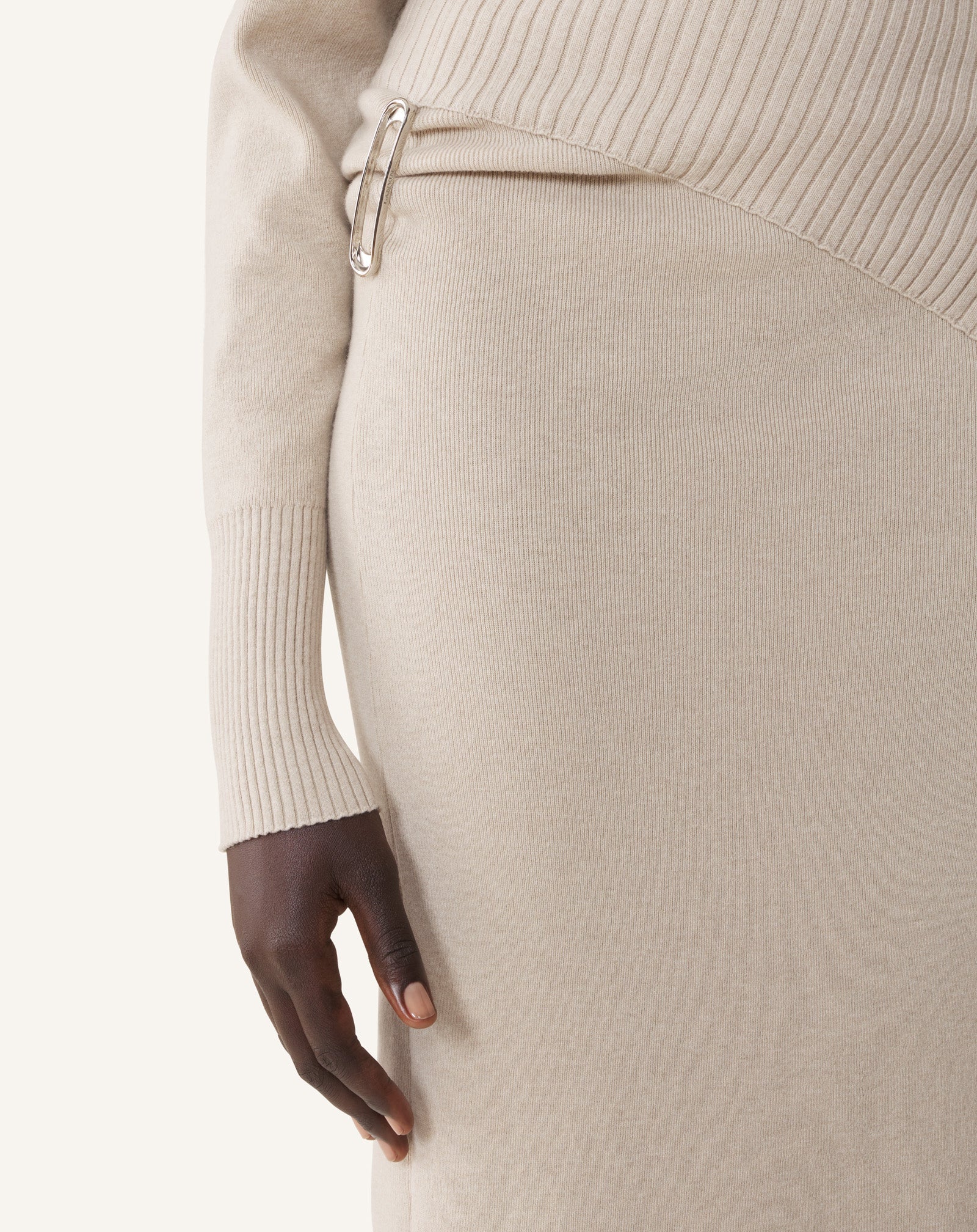 WOOL AND CASHMERE MIDI DRESS